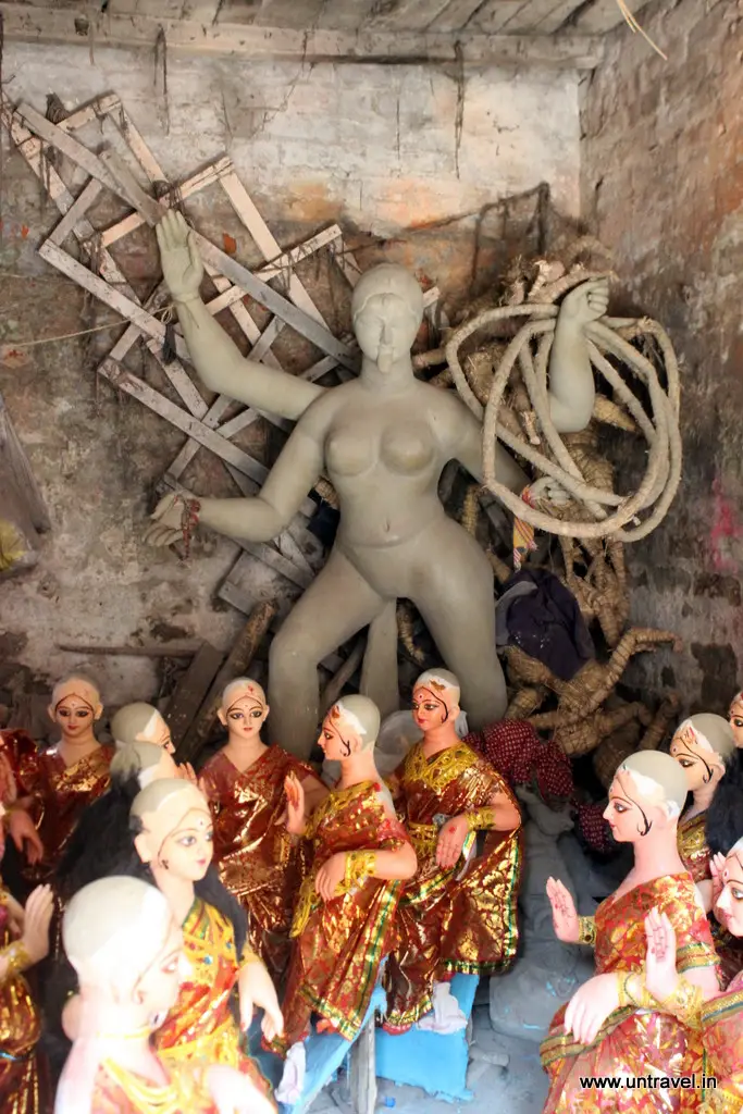 In a Making of Durga Maa Sculpture